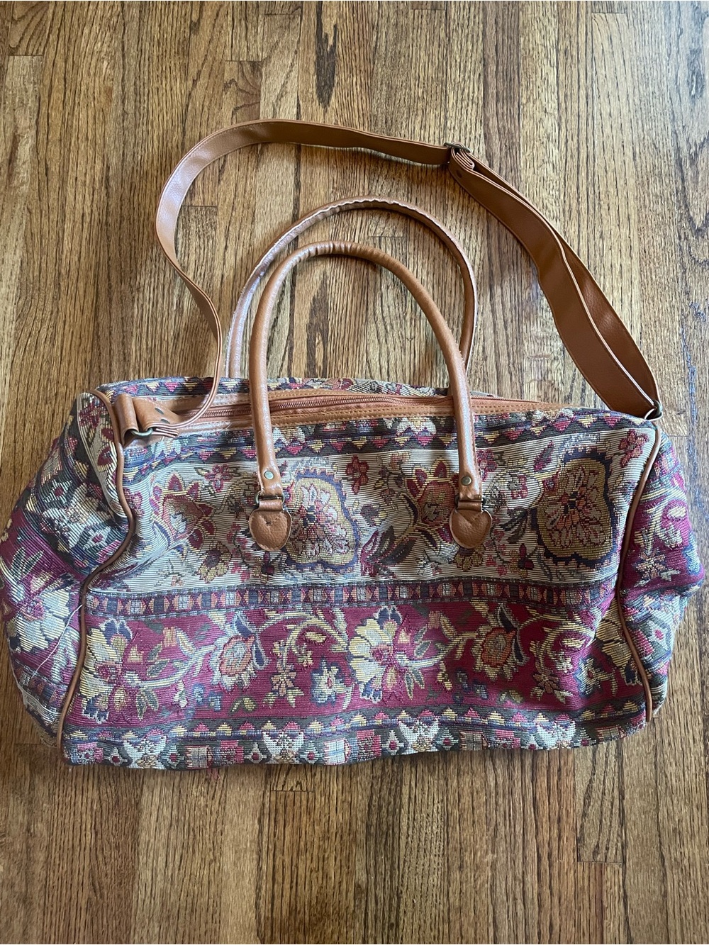 Cottage Core Tapestry Floral Travel Weekender Duffel Bag